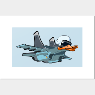 Cartoon fighter plane Posters and Art